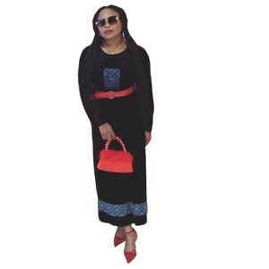 Cite’ Vintage Classic Maxi Velvet Dress, Size